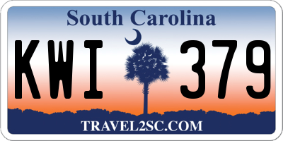 SC license plate KWI379