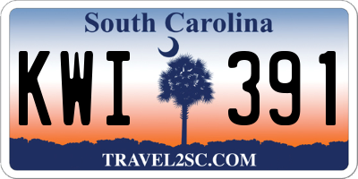 SC license plate KWI391