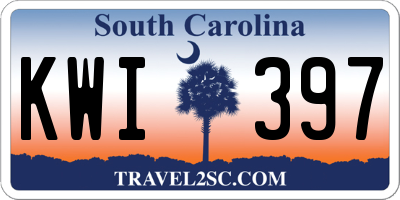 SC license plate KWI397