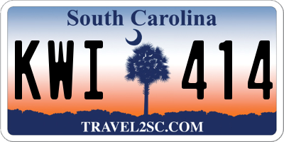 SC license plate KWI414