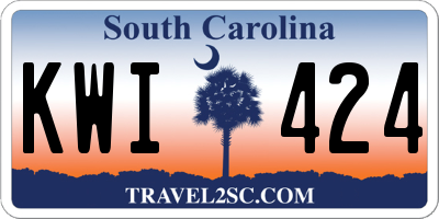 SC license plate KWI424