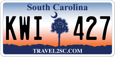 SC license plate KWI427