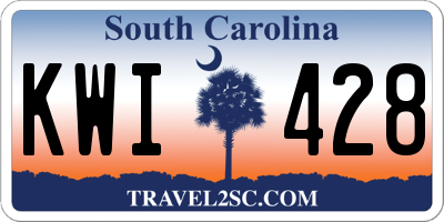 SC license plate KWI428
