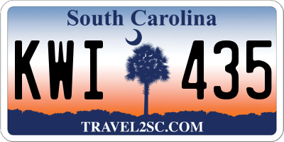 SC license plate KWI435
