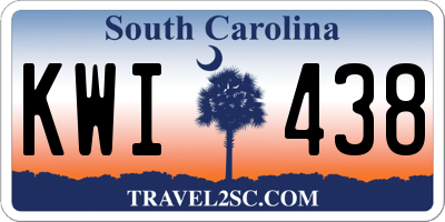 SC license plate KWI438
