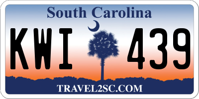 SC license plate KWI439