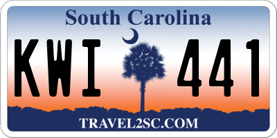SC license plate KWI441