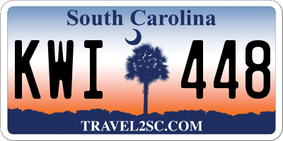 SC license plate KWI448