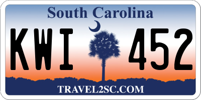 SC license plate KWI452