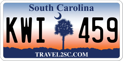 SC license plate KWI459