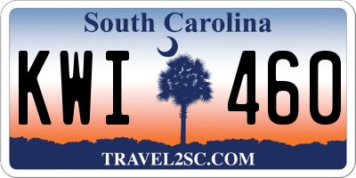 SC license plate KWI460