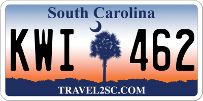 SC license plate KWI462