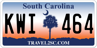 SC license plate KWI464