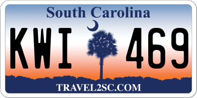 SC license plate KWI469