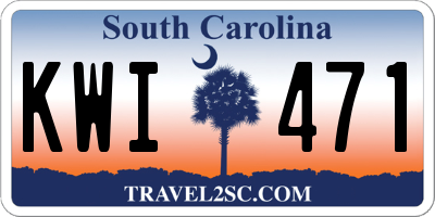 SC license plate KWI471