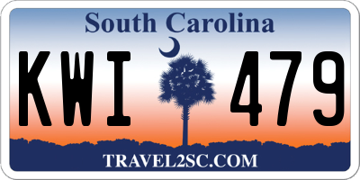 SC license plate KWI479