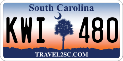 SC license plate KWI480