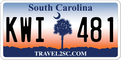 SC license plate KWI481