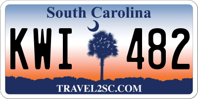 SC license plate KWI482