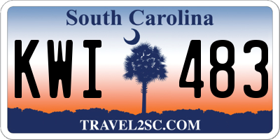 SC license plate KWI483