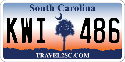 SC license plate KWI486