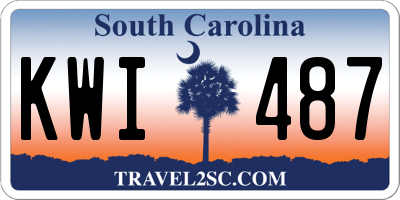SC license plate KWI487
