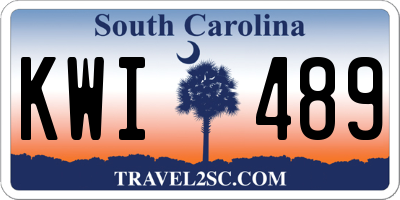 SC license plate KWI489