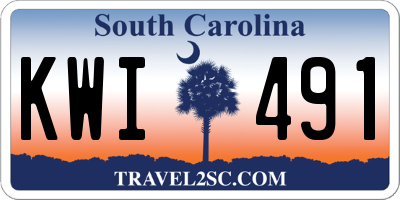 SC license plate KWI491