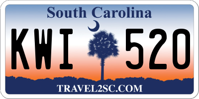 SC license plate KWI520