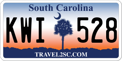 SC license plate KWI528