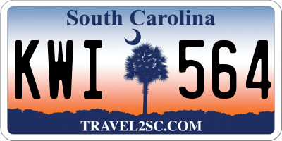 SC license plate KWI564