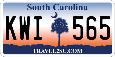 SC license plate KWI565