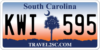 SC license plate KWI595