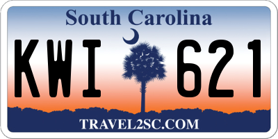 SC license plate KWI621