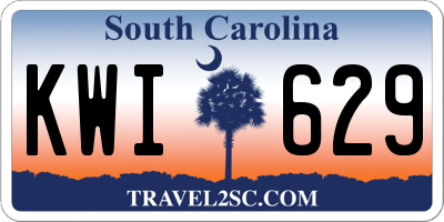 SC license plate KWI629