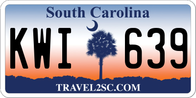SC license plate KWI639