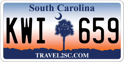 SC license plate KWI659