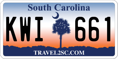 SC license plate KWI661