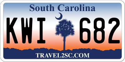 SC license plate KWI682