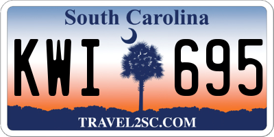 SC license plate KWI695