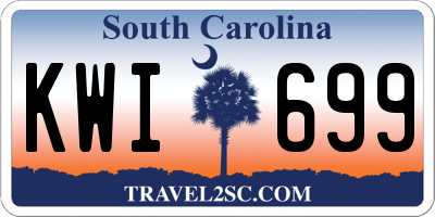 SC license plate KWI699