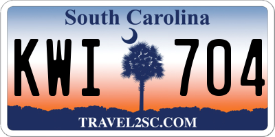 SC license plate KWI704