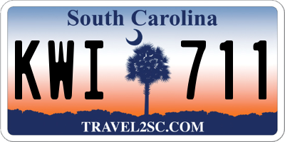 SC license plate KWI711