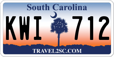 SC license plate KWI712