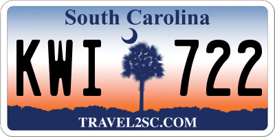 SC license plate KWI722