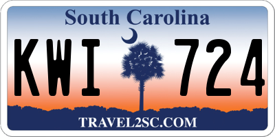 SC license plate KWI724