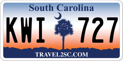 SC license plate KWI727
