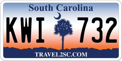 SC license plate KWI732