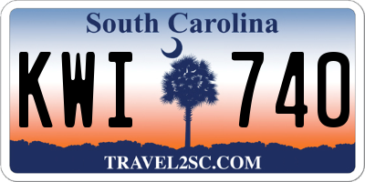 SC license plate KWI740