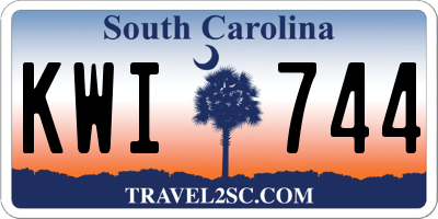 SC license plate KWI744